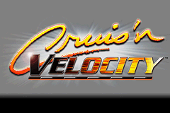 Cruis'n Velocity title screen for GameBoy Advance